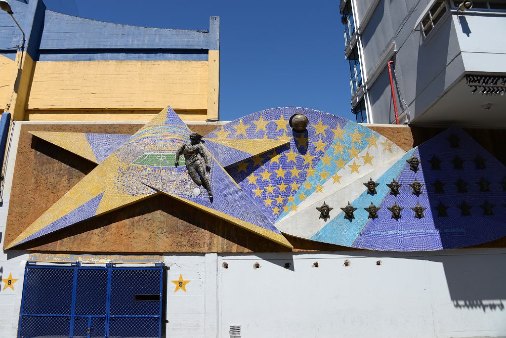 26 Idolos by Perez Celis Mural Outside La Bombonera Stadium La Boca Buenos Aires